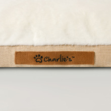Camden Cotton & Jute Rectangular Dog Bed